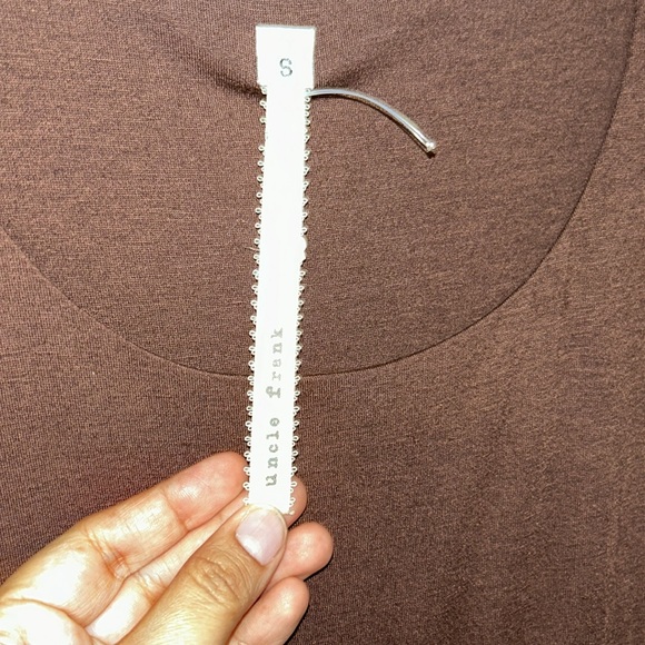 Uncle Frank Brown Dress Fit n Flare Short Sleeve Dress Size Small - Picture 4 of 10